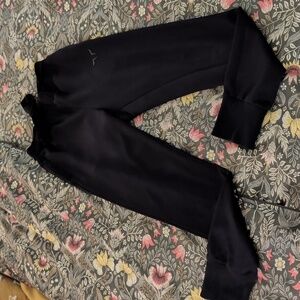 Women's Black Squat Wolf Jogger Pants